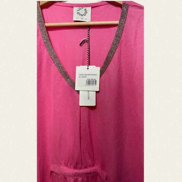 Molly Bracken Lili Sidonio Short Sleeve  Tunic Dress - Women’s Large - Picture 3 of 5